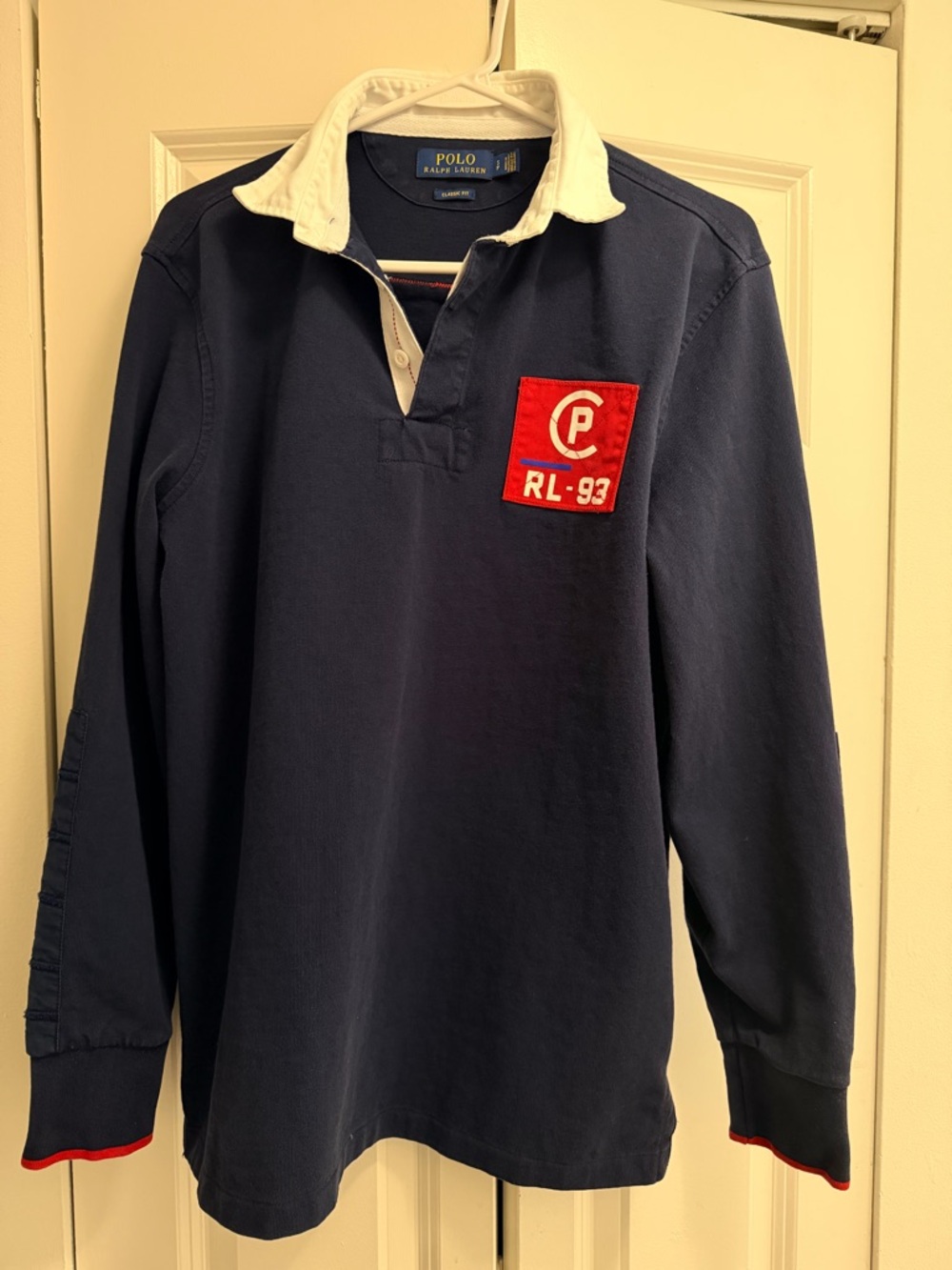 Polo Ralph Lauren Navy RL-93 Rugby Shirt, Men’s size S